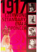 1917 Czerwone sztandary biała opończa