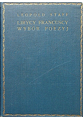 Lirycy francuscy Wybór poezji 1924 r.