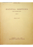 Statystyka teoretyczna część I