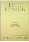 List do Rzymian Wstęp, przekład, komentarz