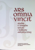 Ars omnia vincit studia z dziejów sztuki i kultury artystycznej