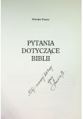 Pytania dotyczące Biblii
