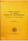 Sigla Latina in Libris Impressis Occurrentia