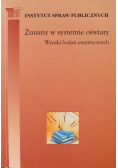 Zmiany w systemie oświaty