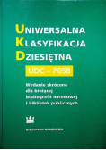 Uniwersalna Klasyfikacja Dziesiętna UDC PO58