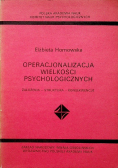 Operacjonalizacja wielkości psychologicznych
