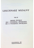 Lekcjonarz mszalny Tom 3