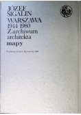 Warszawa 1944-1980 Z archiwum architekta Mapy