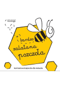 Bardzo zalatana pszczoła