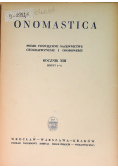 Onomastica rocznik XIII zeszyt 1 i 2