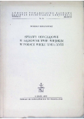 Sprawy Obyczajowe w sądownictwie wiejskim w Polsce wieku XVII i XVIII