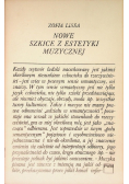 Nowe szkice z estetyki muzycznej