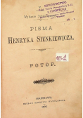 Pisma Henryka Sienkiewicza Potop Tom I 1896 r.