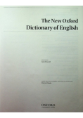The new oxford dictionary English
