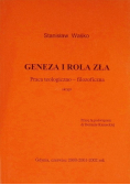 Geneza i rola zła praca teologiczno-filozoficzna