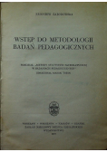 Wstęp do metodologii badań pedagogicznych