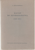 Wstęp do językoznawstwa Część II