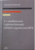 Uwarunkowania i główne kierunki polityki zagranicznej RFN