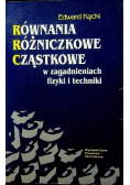 Równania różniczkowe cząstkowe