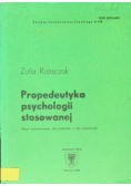 Propedeutyka psychologii stosowanej Nr 418
