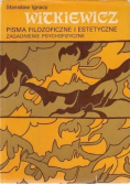 Pisma filozoficzne i estetyczne Zagadnienia psychofizyczne
