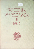 Rocznik Warszawski IV 1963