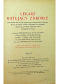 Lekarz ratujący zdrowie Tom II  1930 r.