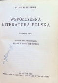 Współczesna Literatura Polska 1930 r