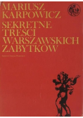 Sekretne treści Warszawskich Zabytków