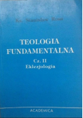Teologia Fundamentalna Część II Eklezjologia