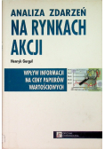 Analiza zdarzeń na rynkach akcji
