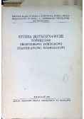 Studia językoznawcze poświęcone Profesorowi Doktorowi Stanisławowi Rospondowi