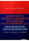 Kompendium wiedzy o Krajowym Standardzie Rachunkowości 3 Niezakończone usługi budowlane