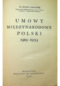 Umowy międzynarodowe polski 1919 - 1934, 1935r