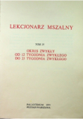 Lekcjonarz mszalny Tom V