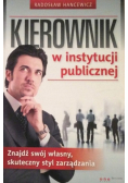 Kierownik w instytucji publicznej