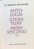 Antologia literatury patrystycznej Tom II