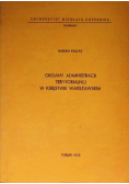 Organy Administracji Terytorialnej W Księstwie Warszawskim