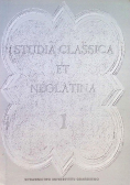 Studia Classica et Neolatina Tom  I