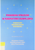 Pedagogika społeczna w perspektywie europejskiej