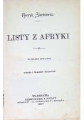 Listy z Afryki, 1907 r.