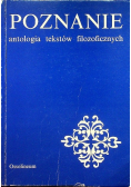 Poznanie antologia tekstów filozoficznych