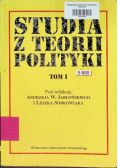 Studia z teorii polityki tom I