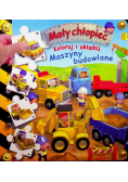 Mały chłopiec. Koloruj i układaj Maszyny budowlane