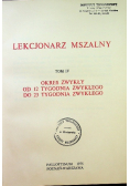 Lekcjonarz Mszalny Tom IV