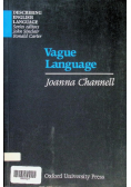 Describing English Language: Vague Language