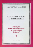 Konteksty nauki o literaturze
