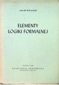 Elementy logiki formalnej 1948 r.