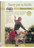 Starszy pan na bicyklu