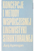 Koncepcje i metody współczesnej lingwistyki strukturalnej
